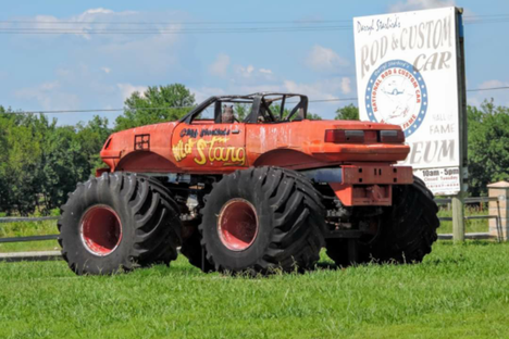 Wildstang one of the original monster trucks parked out front.