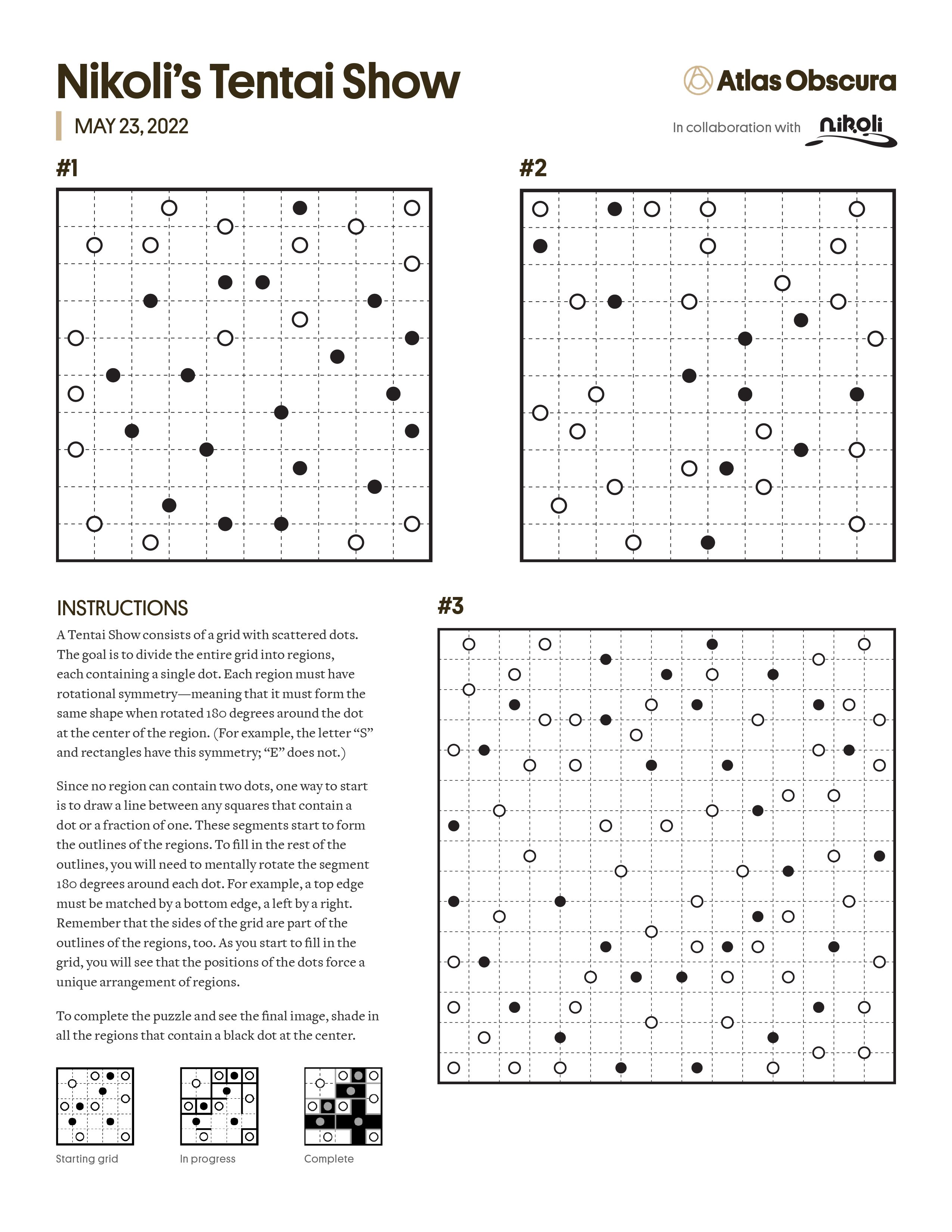 Example Puzzles and Solutions