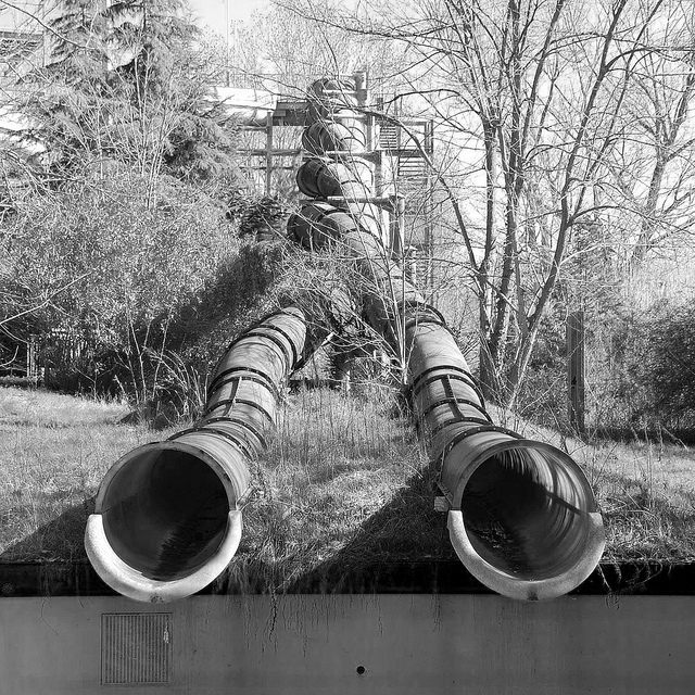Abandoned water slide italy