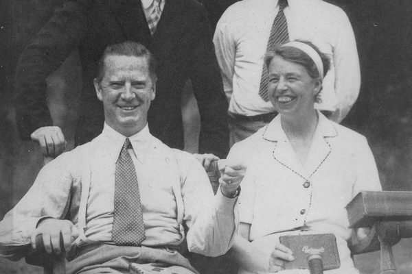Westbrook Pegler with Eleanor Roosevelt.