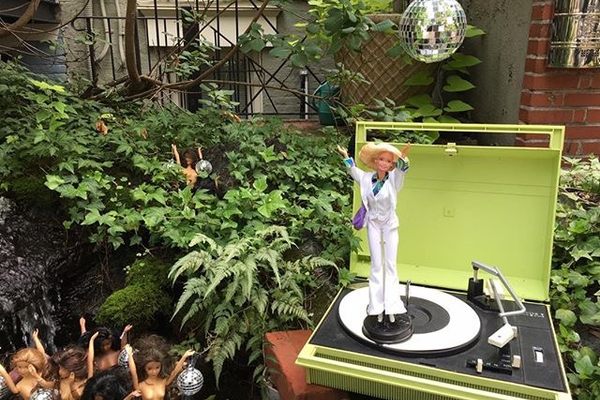 Disco Barbie Pond.