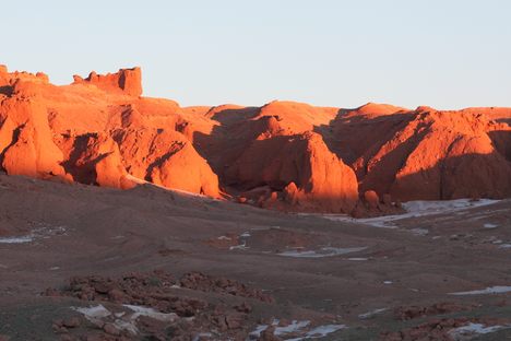 The Flaming Cliffs.