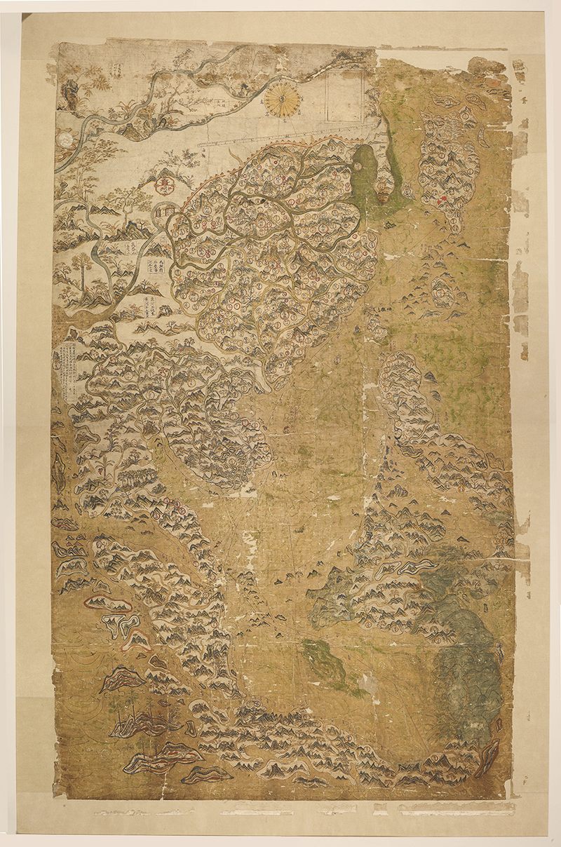 The Selden Map of China, likely early 17th century.