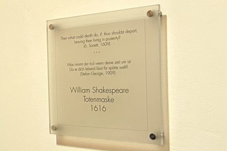 Shakespeare’s Death Mask