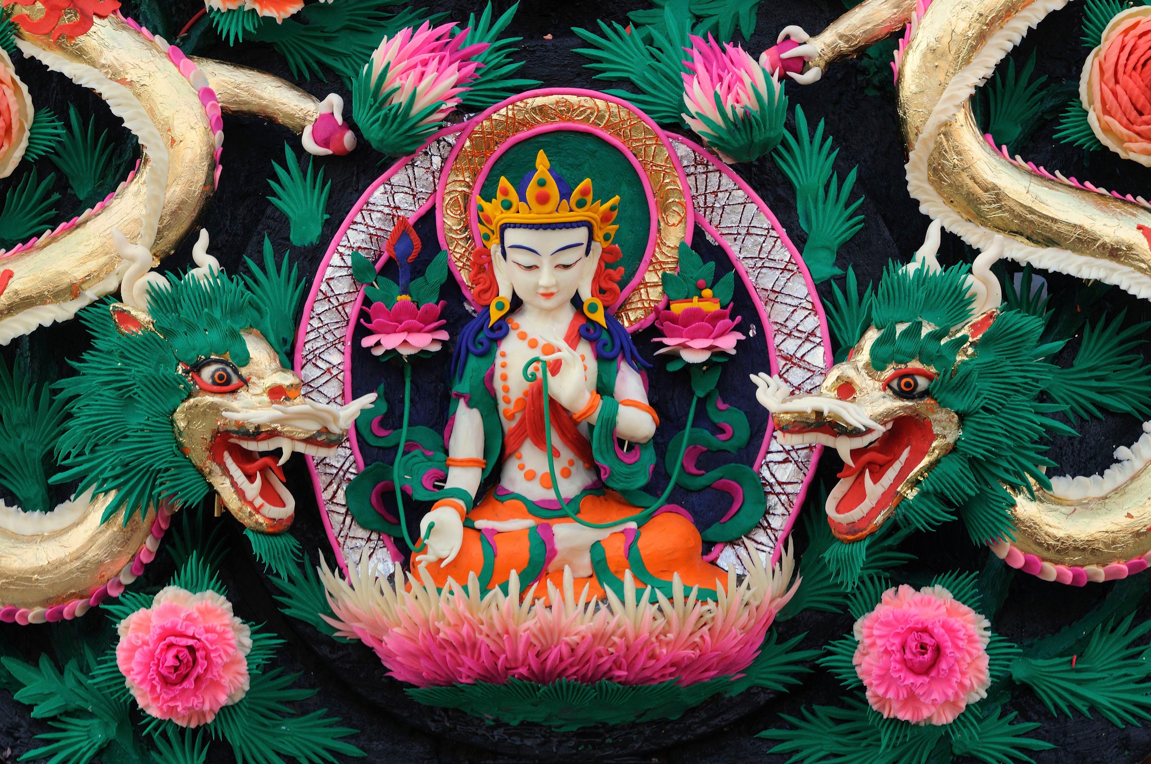 Tibet's butter sculptures are particularly colorful and striking.