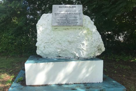 First International Flight Stone and Plaque 