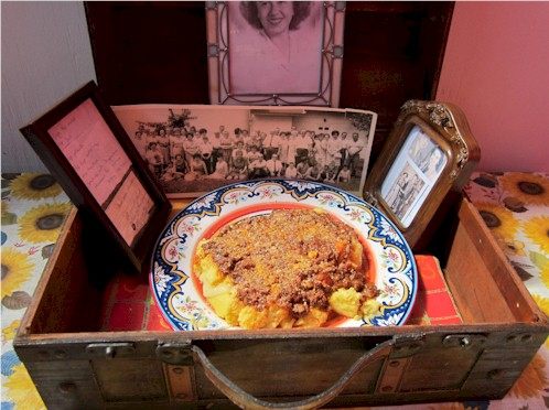 A first place winner for 2018: "Polenta and Meat Sauce," made by an Italian-American family in Illinois for generations.