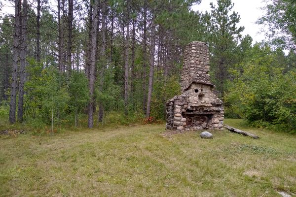 This chimney was part of the main office of the the Nichols-Chisolm logging camp
