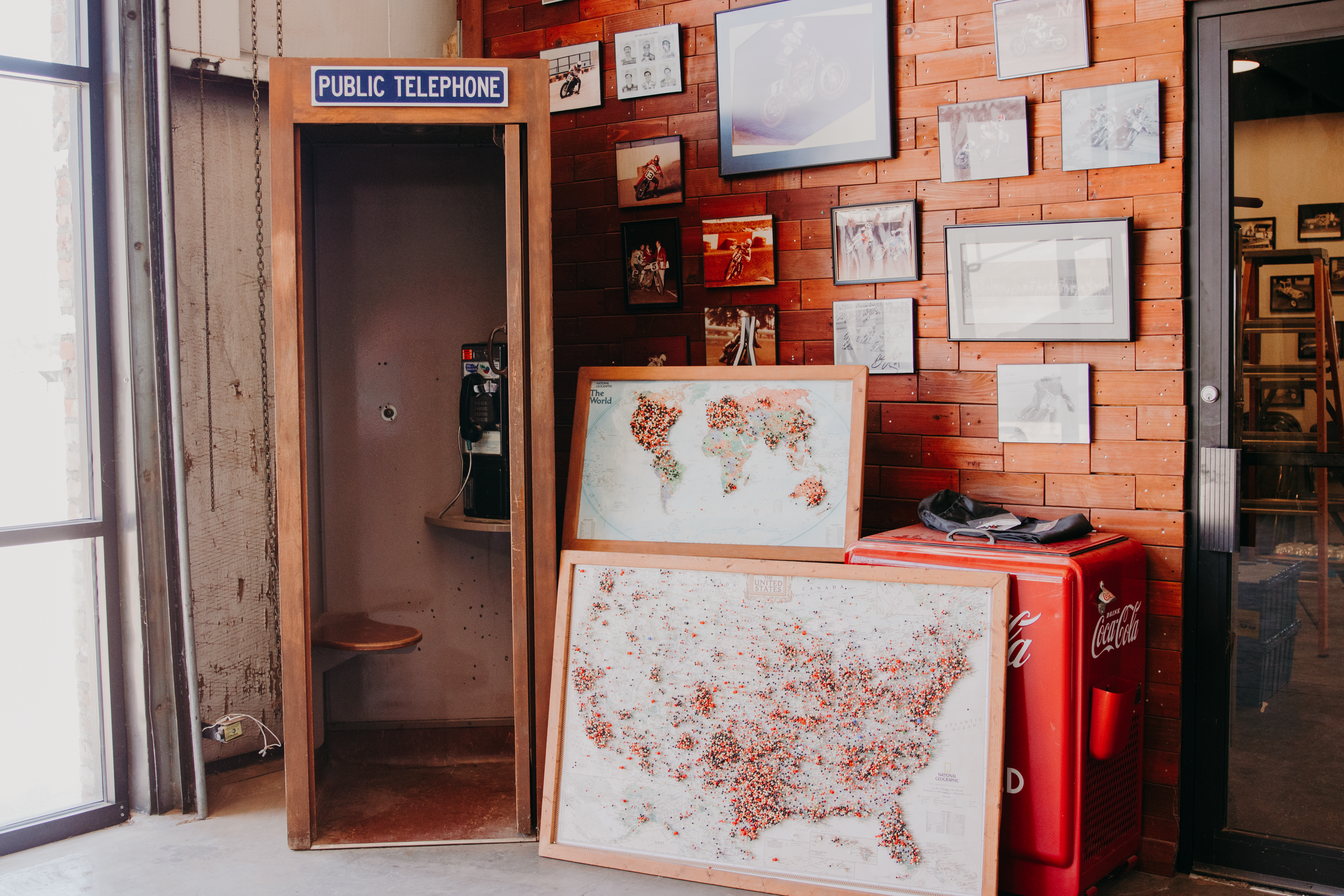 A map allows visitors to add a pin that represents where they’re visiting from. 