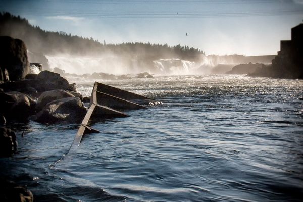 Willamette Falls, second largest (by volume) in the US