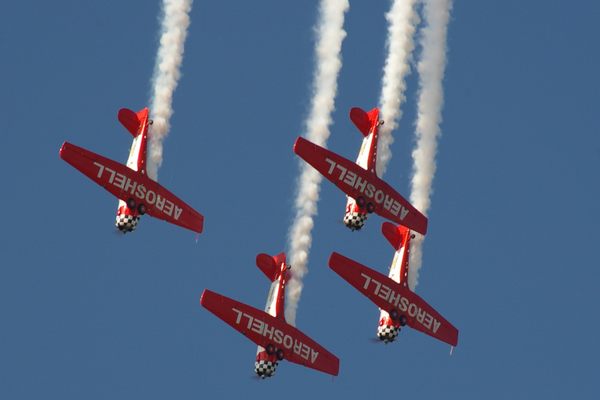 Aeroshell Aerobatic Team performing at EAA AirVenture 2007