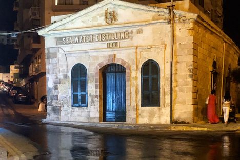 The Sea Water Distilling Plant.