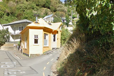 A screenshot from Google Street View shows Richard Taylor's guerrilla parking lines. 