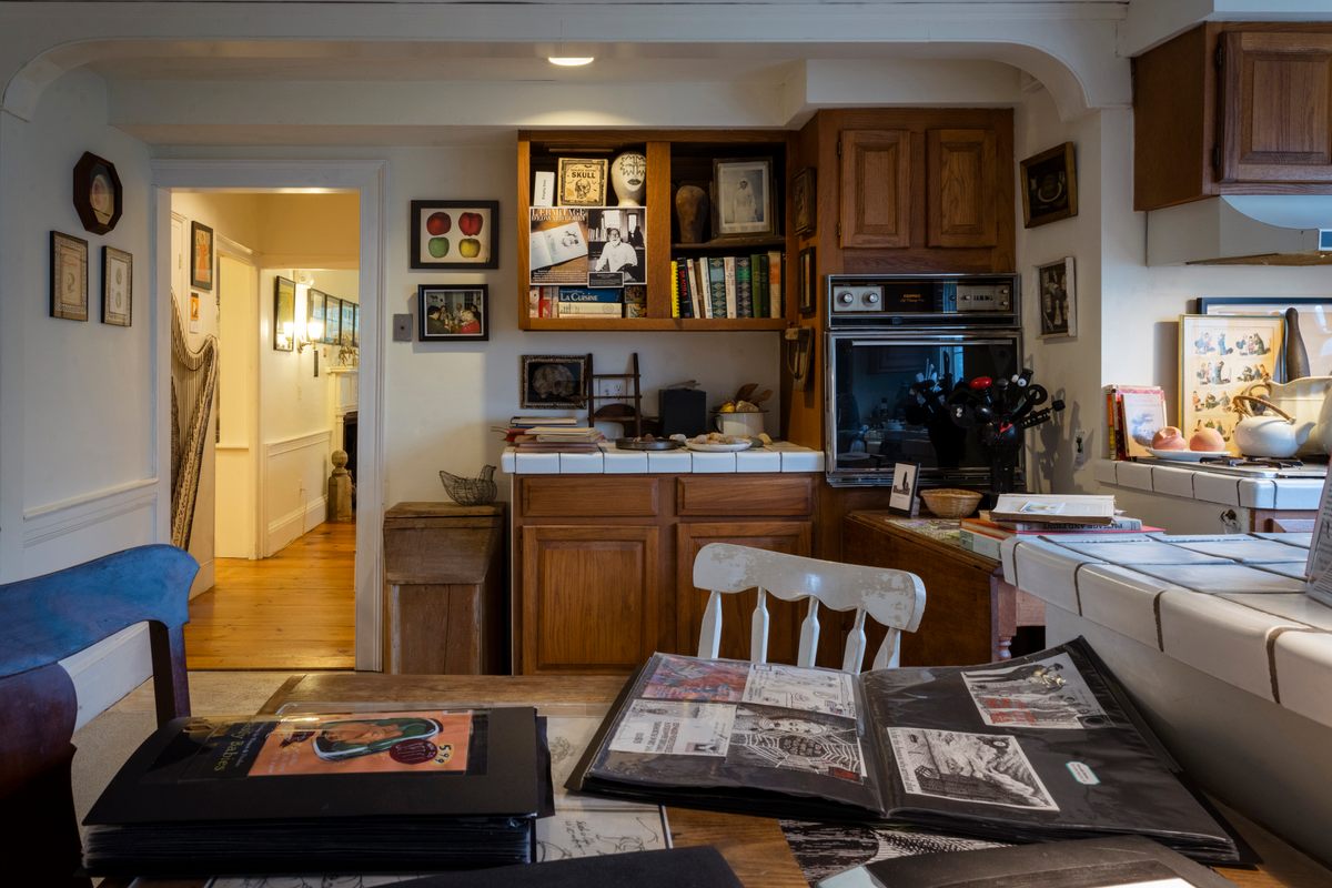 The kitchen where the writer met Gorey for tea 30 years ago. 