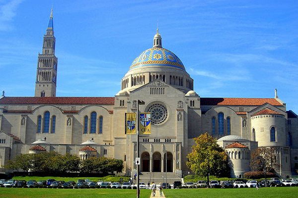 Outside the Basilica of the National Shrine of the Immaculate Conception. (ncindc/Flickr)