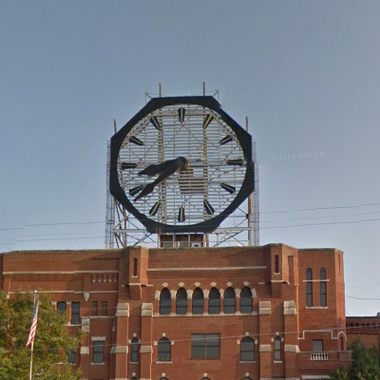 The Colgate Clock in Clarksville, Indiana