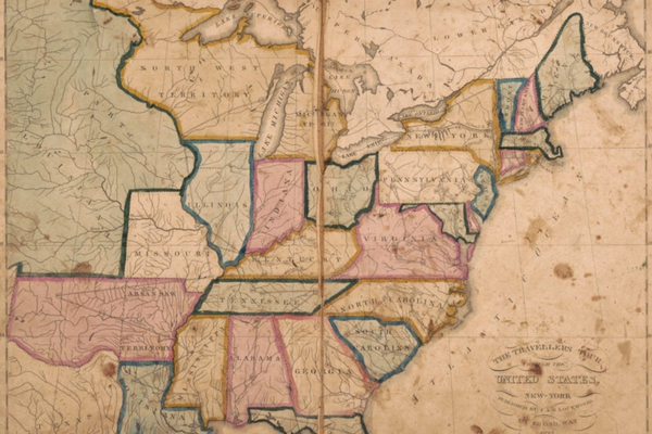 ‘The Travellers’ Tour Through the United States’ is the earliest known board game to depict a map of the U.S.