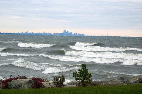 Lake Ontario on a choppy day.