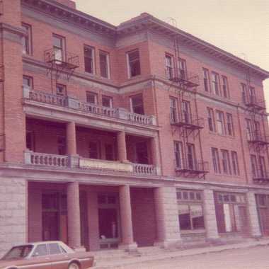 Goldfield Hotel main entrance on Columbia Street in 1976