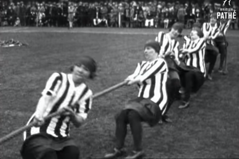 Watch Women Face Off in an Intense 1927 Tug of War Competition