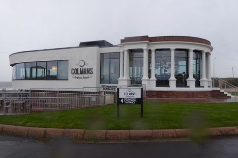 Colman's temple as it is today with original public toilet building on the right.