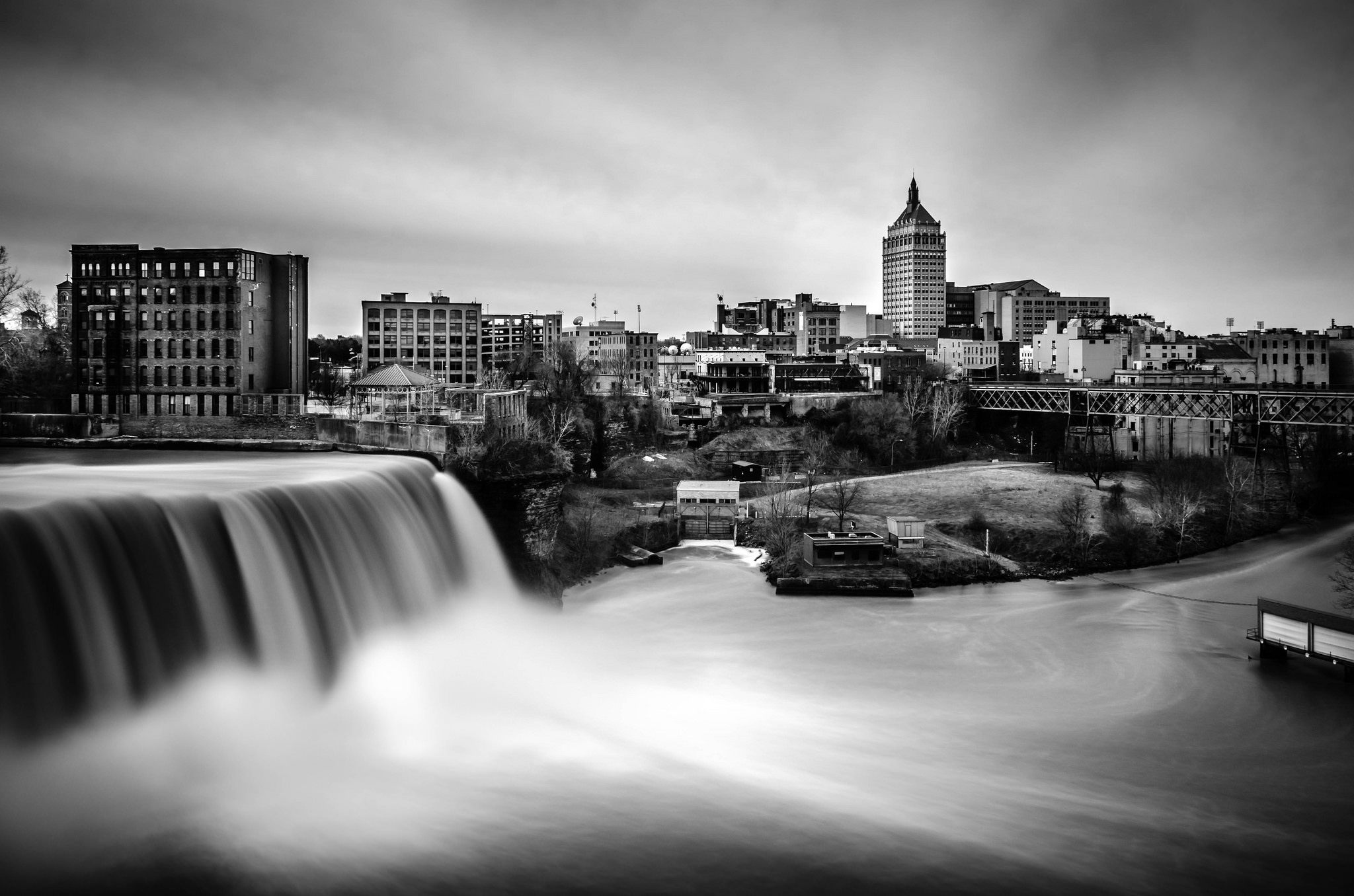 The High Falls of the Genessee River in Rochester