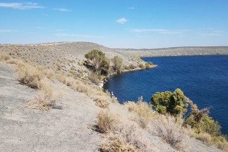 Looking northeasterly along Big Soda Lake.