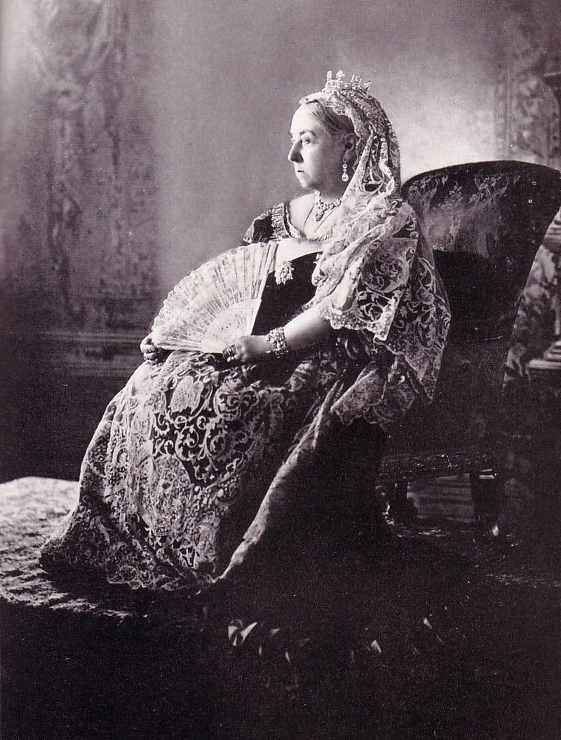 Queen Victoria, decked out for her Diamond Jubilee in 1897.