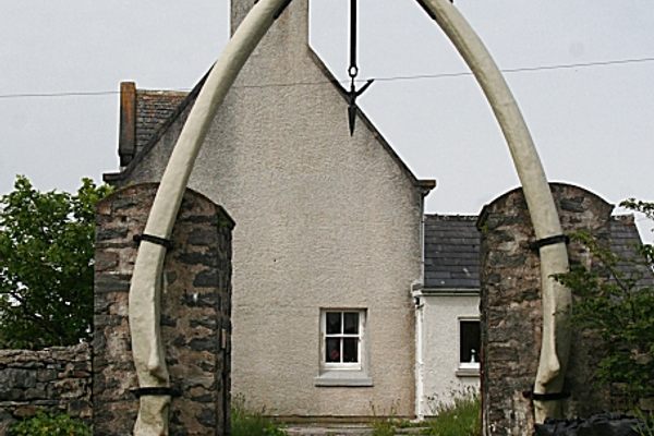 The Whale Bone Arch in Bragar, Isle of Lewis.