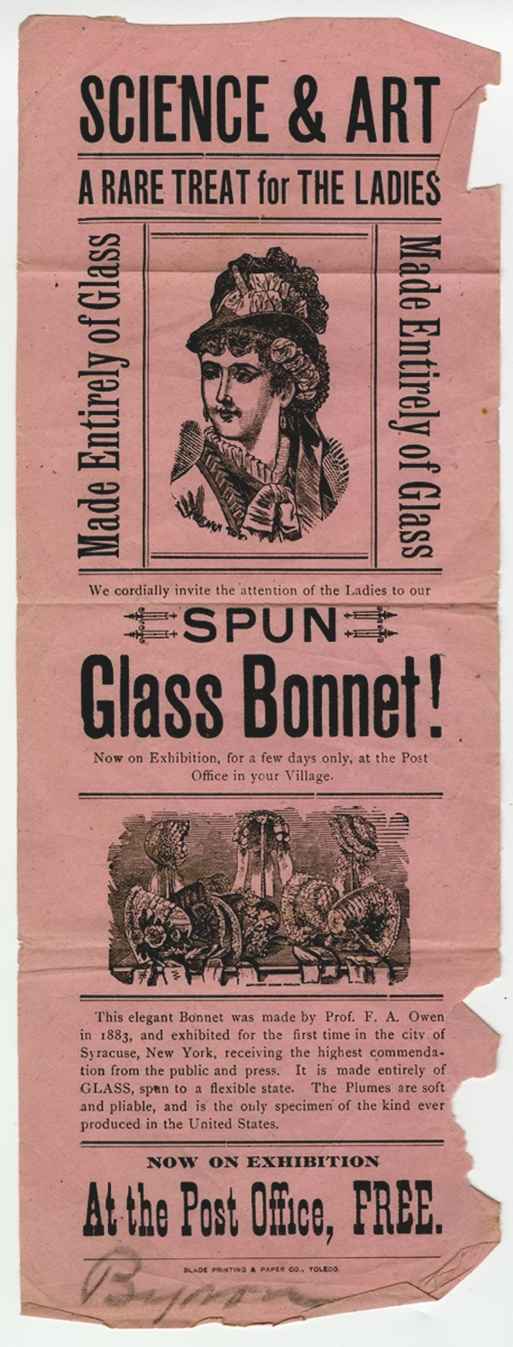 Glass bonnets were "a rare treat," and it's not clear how many women actually ended up buying them.