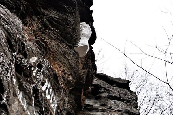 Bust of the man himself high on Pratt Rock
