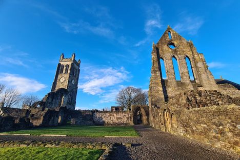 The ruins of Kilwinning Abbey