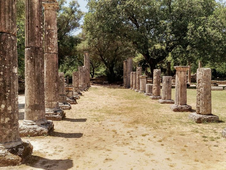 The ruins at Ancient Olympia.