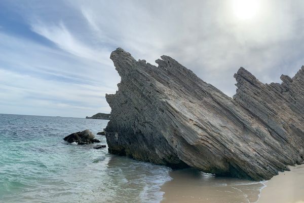 Rock formations of Hamelin Bay.