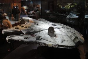 A model of the Millennium Falcon on display in the USA