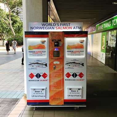 The ATMs located in public places are open 24/7.