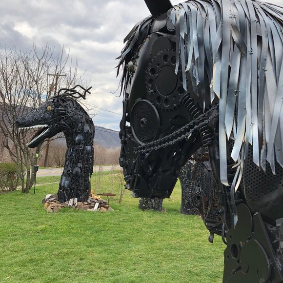 Ken Sinsel's Metal Sculptures – New Cumberland, West Virginia - Atlas  Obscura