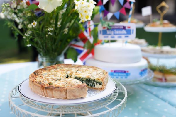 Coronation quiche was served at an event at Westminster Abbey in April.