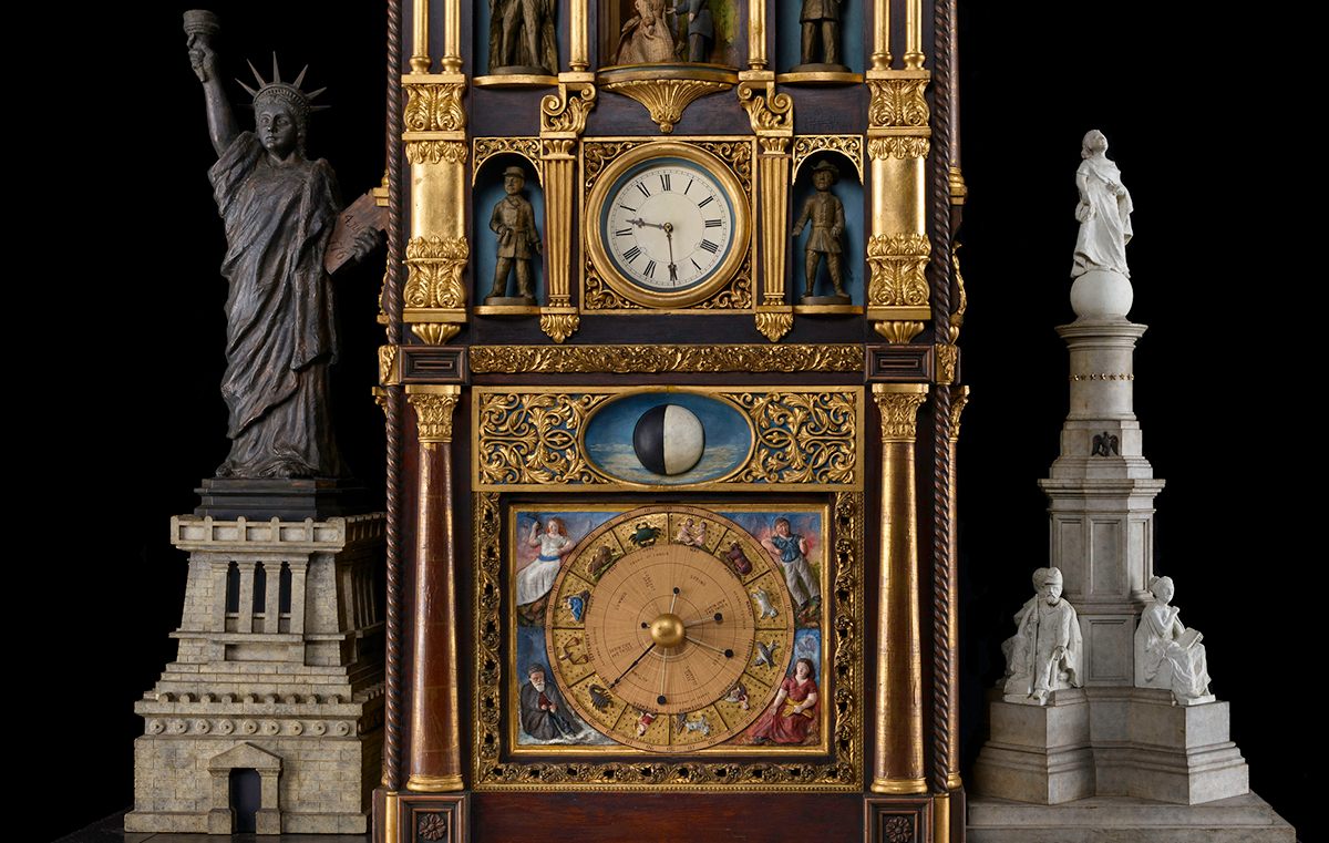 Detail from The Great Historical Clock of America. 