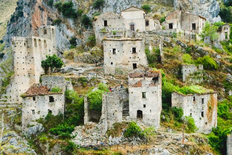Dating back to the 11th century, San Severino di Centola was abandoned in the 1970s. 