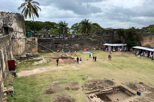 Archaeological trenches inside the Old Fort of Stone Town in Zanzibar City reveal a new, longer history of the settlement. 