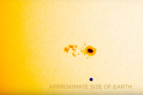 There's a New Sunspot Larger Than Earth