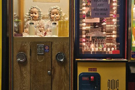 Two of the museum's vintage games.