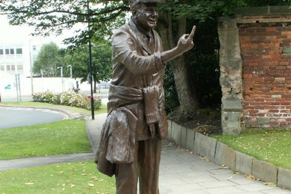 The statue on its original plinth
