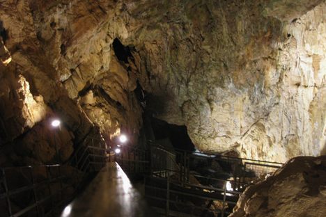 Inside the caves