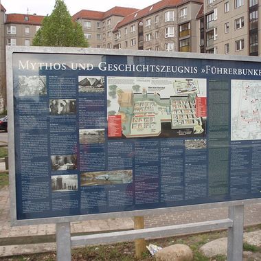 Information board added to the site by the German government in 2006