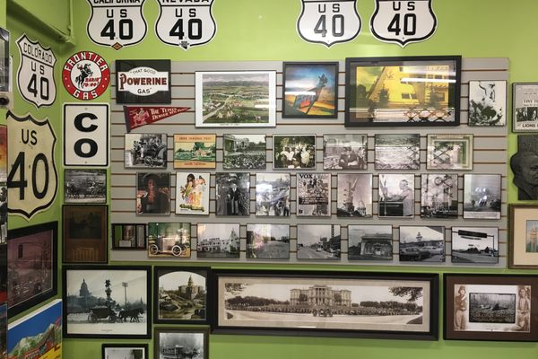 Road signs, postcards, and pictures tell the story of the (in)famous roadway.