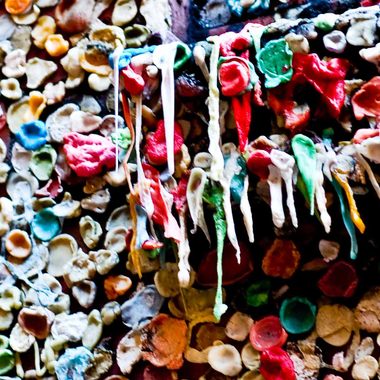 Gum Wall window ledge