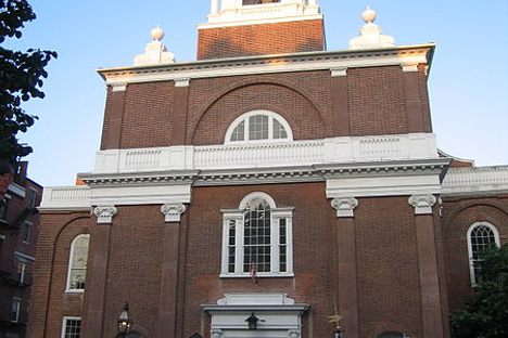 St. Stephan's Church is the only church remaining that was designed by Boston native and "father of architecture" Charles Bulfinch