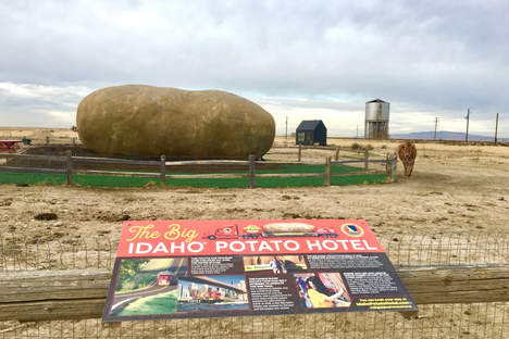 The hotel was meticulously designed by Kristie Wolfe, a former Big Idaho Potato Tour spokesperson.